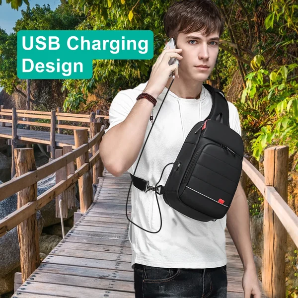 Eurcool Multifunction Men Chest Bag For 9 7 Usb Backpack Charging Messenger Handbags Crossbody Shoulder Sling 4