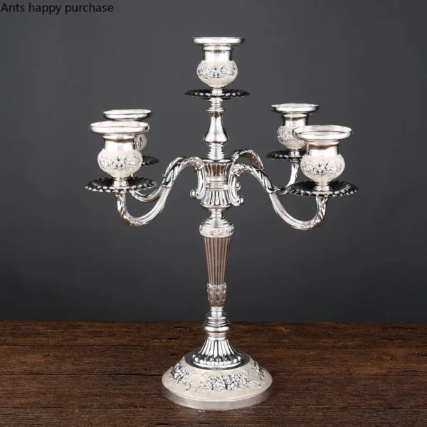 European Style Candle Holders Wedding Retro Household Western Food Romantic Candlelight Dinner Candle Home Decoration Accessorie 1