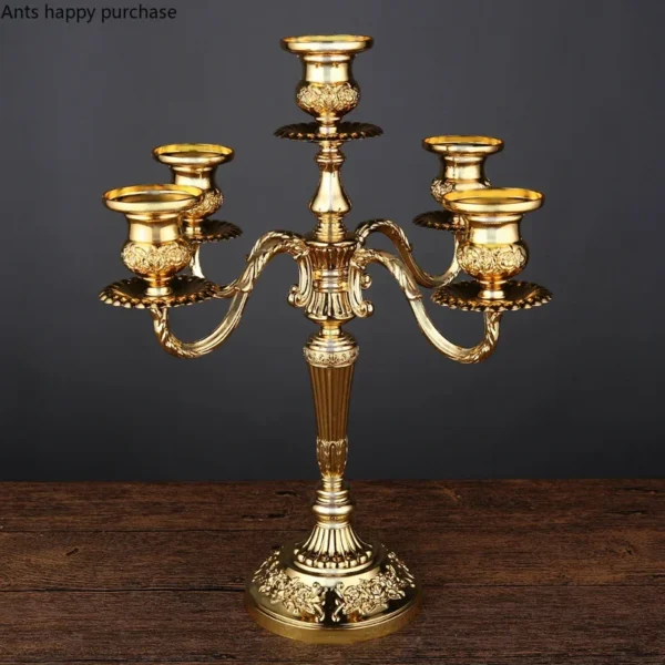 European Style Candle Holders Wedding Retro Household Western Food Romantic Candlelight Dinner Candle Home Decoration Accessorie 3