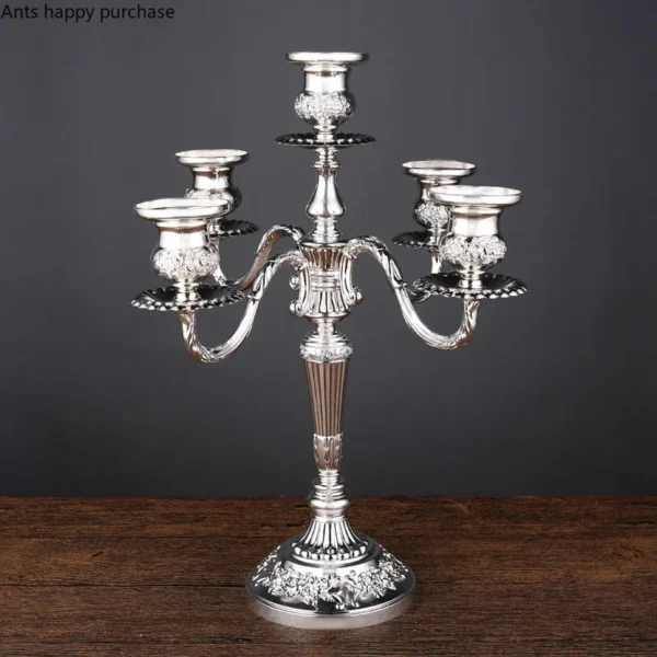 European Style Candle Holders Wedding Retro Household Western Food Romantic Candlelight Dinner Candle Home Decoration Accessorie 4