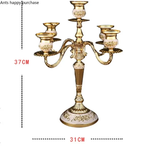 European Style Candle Holders Wedding Retro Household Western Food Romantic Candlelight Dinner Candle Home Decoration Accessorie 5