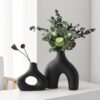 Flower Vases Home Decor Nordic Ceramic Vase Home Decoration Accessories Office Bookshelf Decorative Flower Vase Design