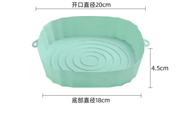 Food Grade Household Oven Tray Square Air Fryer Silicone Grill Special Mat Cake Baking Tool Tray 3