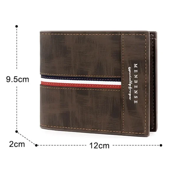 Free Engraving Name Short Men Wallets Personalized Gift For Him Card Holder Purses Pu Leather Coin 1