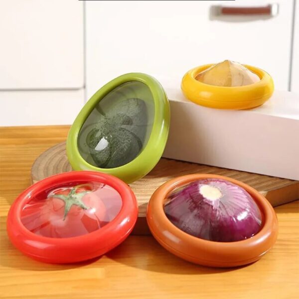 Fruit Vegetable Fresh Keeping Cover Avocado Food Storage Box Fruit Preservation Seal Cover Kitchen Gadgets Kitchen