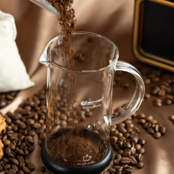 Gianxi French Press Coffee Pot Stainless Steel Glass Coffee Maker Multifunctional Hand Punch Pot Coffee Accessories 4