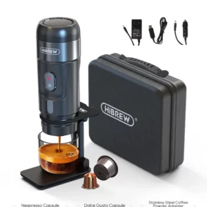 Hibrew Portable Coffee Machine For Car Home Dc12v Expresso Coffee Maker Fit Nexpresso Dolce Pod Capsule