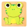 High Quality 3d Wooden Puzzle Baby Cartoon Animal Traffic Jigsaw Early Learning Cognition Game Puzzle Toys 3