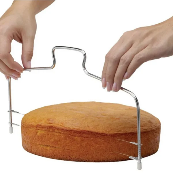 High Quality Stainless Steel Adjustable Double Wire Cake Cutter Slicer Leveler Diy Cake Tools Cutter Strings