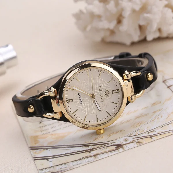 High Quality Women Watch Leather Strap Quartz Watches Ladies Casual Wristwatches Clock Gift Reloj Mujer 2