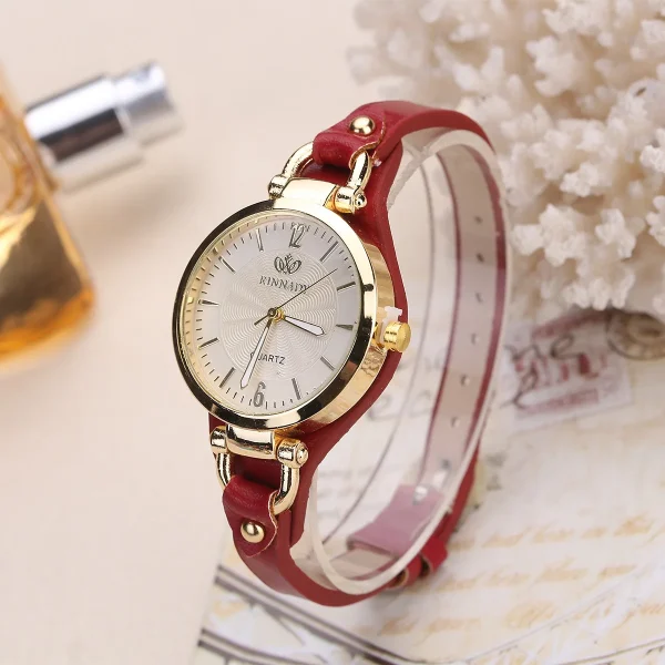 High Quality Women Watch Leather Strap Quartz Watches Ladies Casual Wristwatches Clock Gift Reloj Mujer 4