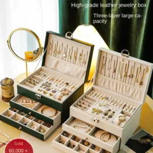 High End Jewelry Organizer Box With Large Capacity And Exquisite Design For Necklaces And Earrings