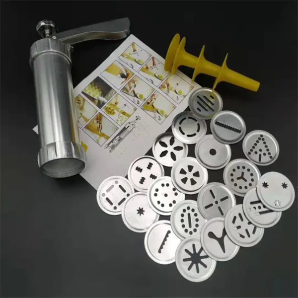 Hot Manual Cookie Press Stamps Set Baking Tools 24 In 1 With 4 Nozzles 20 Cookie 3