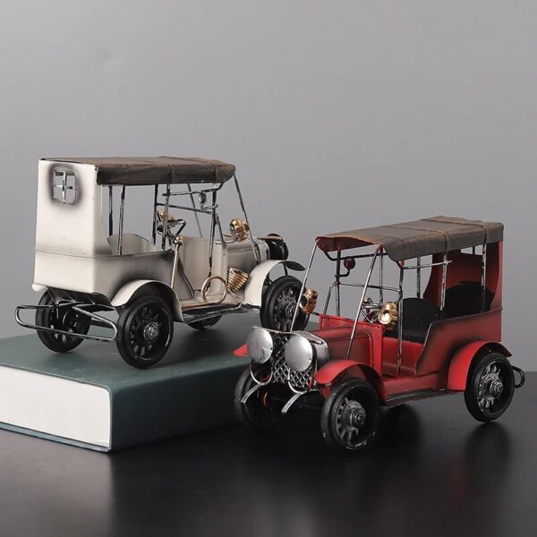 Hot Sale Metal Crafts Vintage Home Decor Vintage Car Models Decorative Items Living Room Decor Mini 1