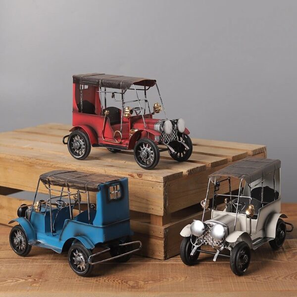 Hot Sale Metal Crafts Vintage Home Decor Vintage Car Models Decorative Items Living Room Decor Mini