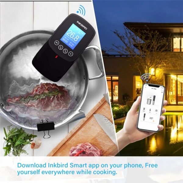 Inkbird 220v Kitchen Culinary Appliance Wifi Sous Vide Slow Cooker Sturdy Immersion Circulator Or Vacuum Sealer 1