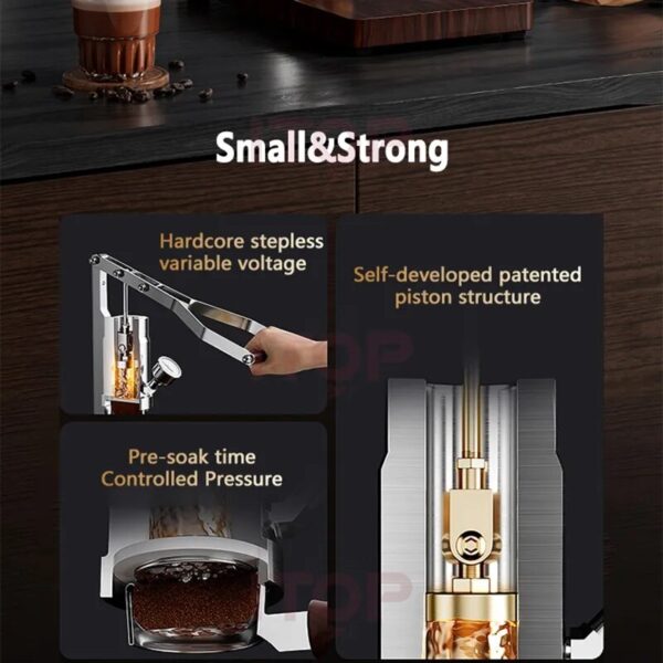 Itop Hand Press Coffee Machine Household Espresso Concentrated 9bar Constant Or Variable Pressure Rod Coffee Machine 1