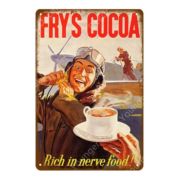 Italia caffe paris cafe italiano coffee metal tins pub club hotel shop decor vintage wall art 4