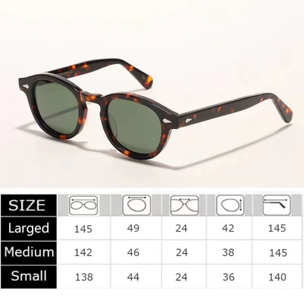 Johnny Depp Designer Polarized Sunglasses Men Women Luxury Brand Lemtosh Sun Glasses Fashion Vintage Acetate Frame 1