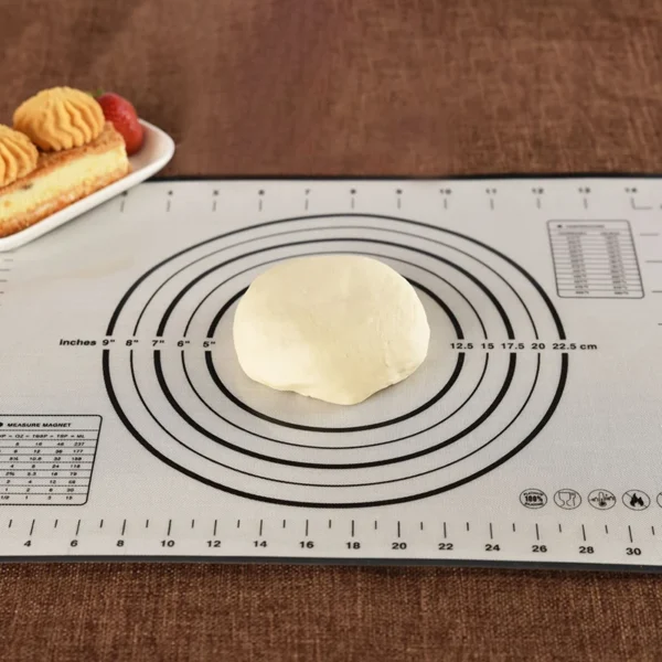 Large Silicone Mat Kitchen Kneading Dough Baking Mat Tools Cookie Crepes Pizza Dough Non Stick Rolling 1