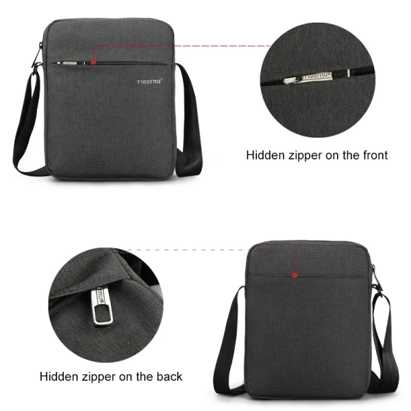 Lifetime Warranty New Men Messenger Bag High Quality Waterproof Shoulder Bag For Men Business Travel Crossbody 4