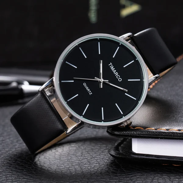 Luxury Women Watches 2023 New Stylish Silver Minimalist Business Ladies Quartz Watch Breathable Leather Steel Clock 2