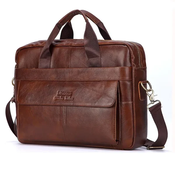 Men Genuine Leather Handbags Casual Leather Laptop Bags Male Business Travel Messenger Bags Men S Crossbody