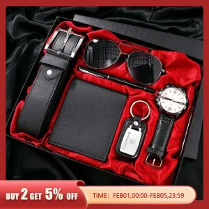 Men Gift Business Luxury Gift Box with Watch glass