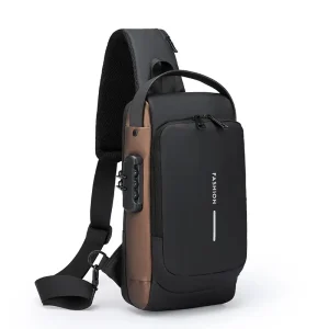 Men Multifunction Anti Theft Usb Shoulder Bag Man Crossbody Cross Body Travel Sling Chest Bags Pack