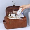 Men Vintage Luxury Toiletry Bag Travel Necessary Business Cosmetic Makeup Cases Male Hanging Storage Organizer Wash 300x300