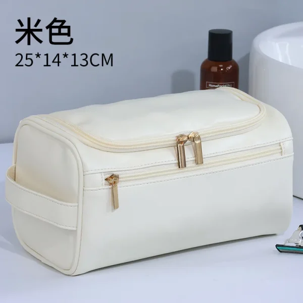 Men Vintage Luxury Toiletry Bag Travel Necessary Business Cosmetic Makeup Cases Male Hanging Storage Organizer Wash 5