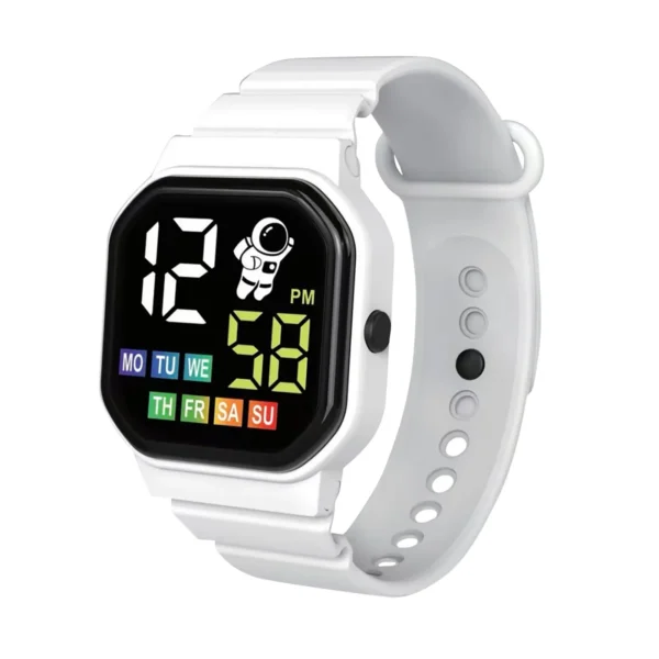 Multi Color Smart Watch For Kids Boy Girl Fashion Sports Bracelet Led Digital Wrist Watches Children 4