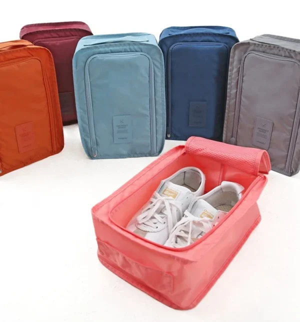 Multifunction Travel Portable Organizer Shoe Bag Nylon Fold Dust Proof Clothing Outdoor Home Storage Organization Garden