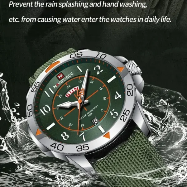 Naviforce Top Brand Men S Watches Waterproof Luxury Business Casual Nylon Strap Quartz Wristwatch Luminous Relogio 1