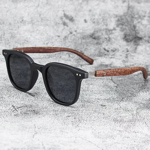 New Arrival Men Vintage Wooden Frame Sunglasses Classic Brand Sun Glasses Coating Lens Driving Eyewear For 1