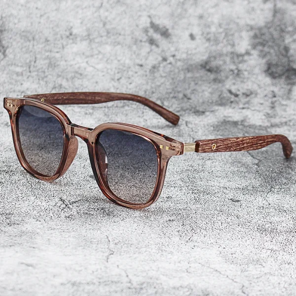 New Arrival Men Vintage Wooden Frame Sunglasses Classic Brand Sun Glasses Coating Lens Driving Eyewear For 3