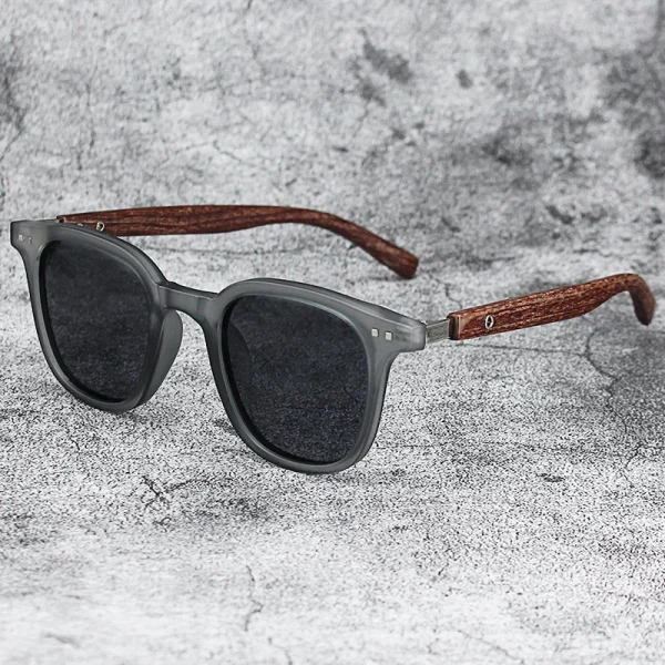 New Arrival Men Vintage Wooden Frame Sunglasses Classic Brand Sun Glasses Coating Lens Driving Eyewear For 4