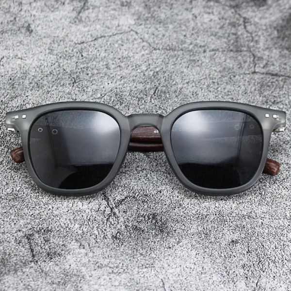 New Arrival Men Vintage Wooden Frame Sunglasses Classic Brand Sun Glasses Coating Lens Driving Eyewear For 5