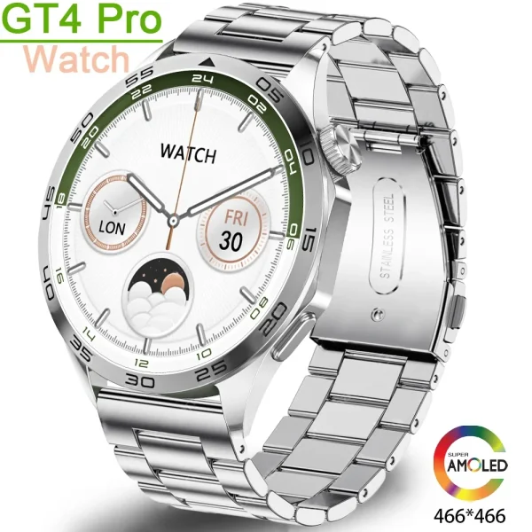 New Gt4 Pro Smartwatch Men S Nfc Tracker 1 43 Inch Amoled 466 466 Hd Screen