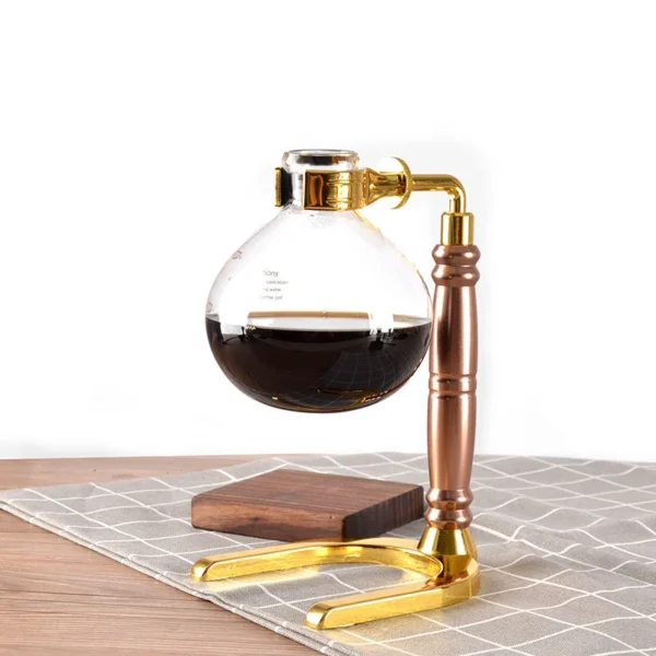 New Home Style Siphon Coffee Maker Tea Siphon Pot Vacuum Coffeemaker Glass Type Coffee Machine Filter 3