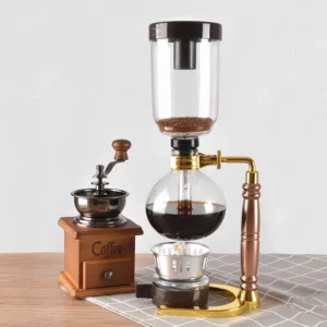 New Home Style Siphon Coffee Maker Tea Siphon Pot Vacuum Coffeemaker Glass Type Coffee Machine Filter