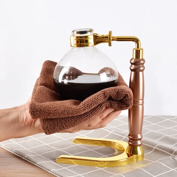 New Home Style Siphon Coffee Maker Tea Siphon Pot Vacuum Coffeemaker Glass Type Coffee Machine Filter 4