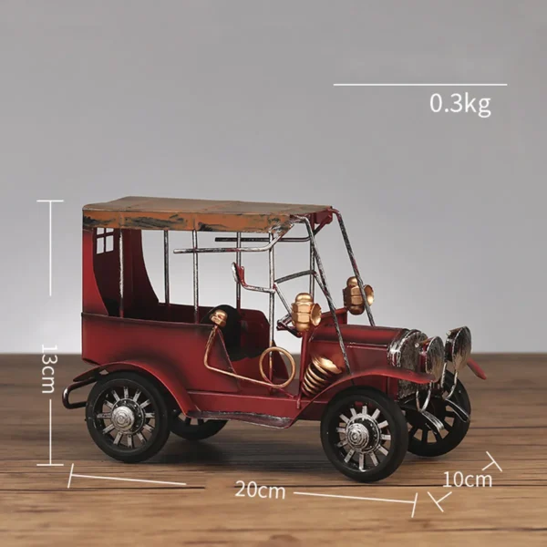 New vintage home decor modern classic car model decoration living room office desktop metal crafts room 1