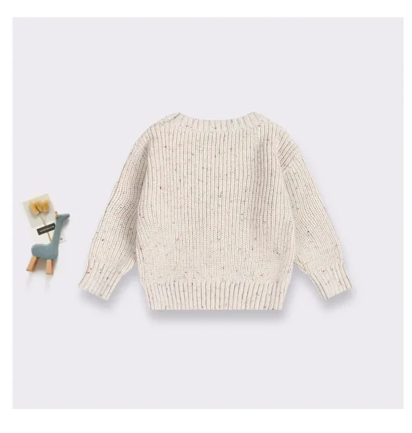 New Winter Baby Loose Sweater Knitted Baby Boy Girl Clothes Round Neck Kid Toddler Girl Boy 4