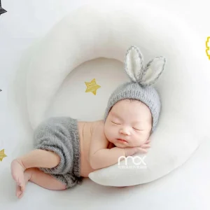 Newborn Photography Clothing Children S Studio Cute Grey Rabbit Baby Photography Clothing Full Moon Photography Clothing