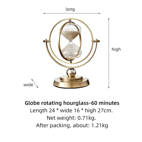 Nordic Creative Retro Metal Hourglass Timer Tv Cabinet Porch Decoration Hourglass Timer Office Home Decoration Ornaments 5