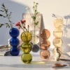 Nordic Glass Vase Home Decor Living Room Decoration Terrarium Flower Vase Plant Pots Decorative Home Accessories