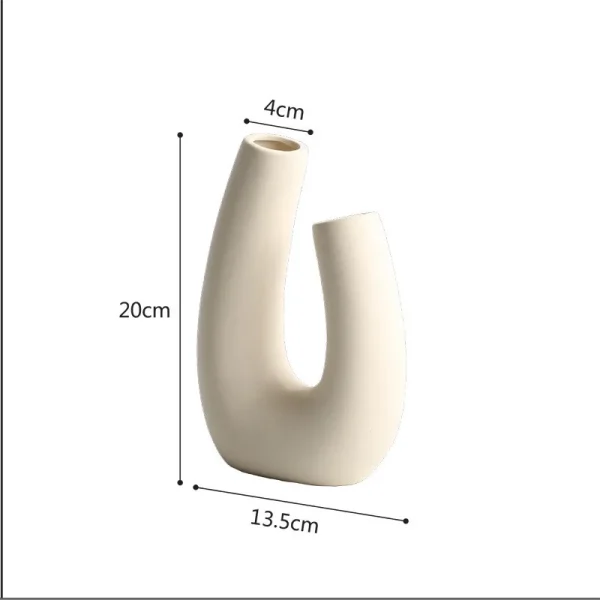 Nordic Ins Style Simple Primitive Ceramic Vase Flower Arrangement Flower Bedroom Decoration Home Decoration 5