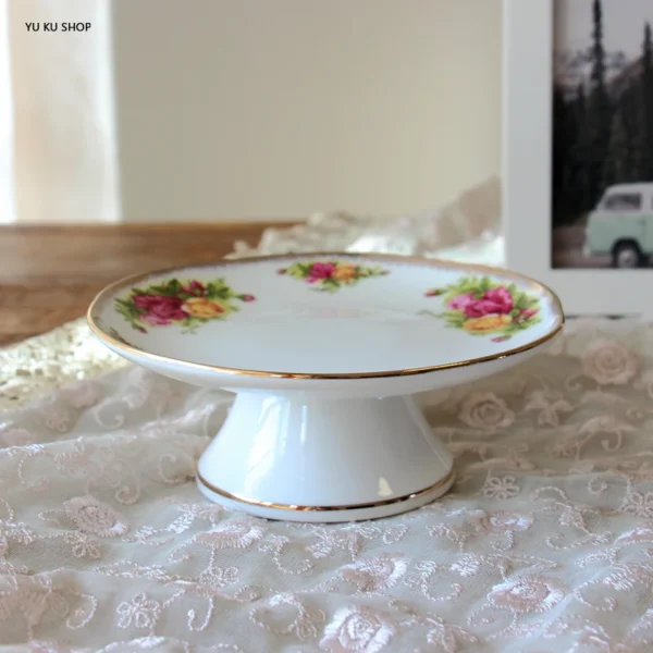 Phnom penh rose tableware bone china dinnerware plate dinner set coffee cup english afternoon tea western 3