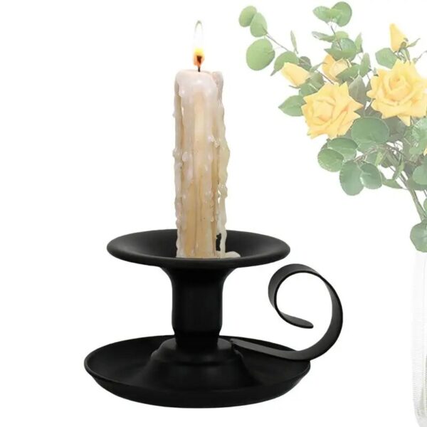 Retro Iron Candlestick Candle Holder Wedding Party Vintage Retro Style Desktop Adornment Candlestick Home Candle Holder 1